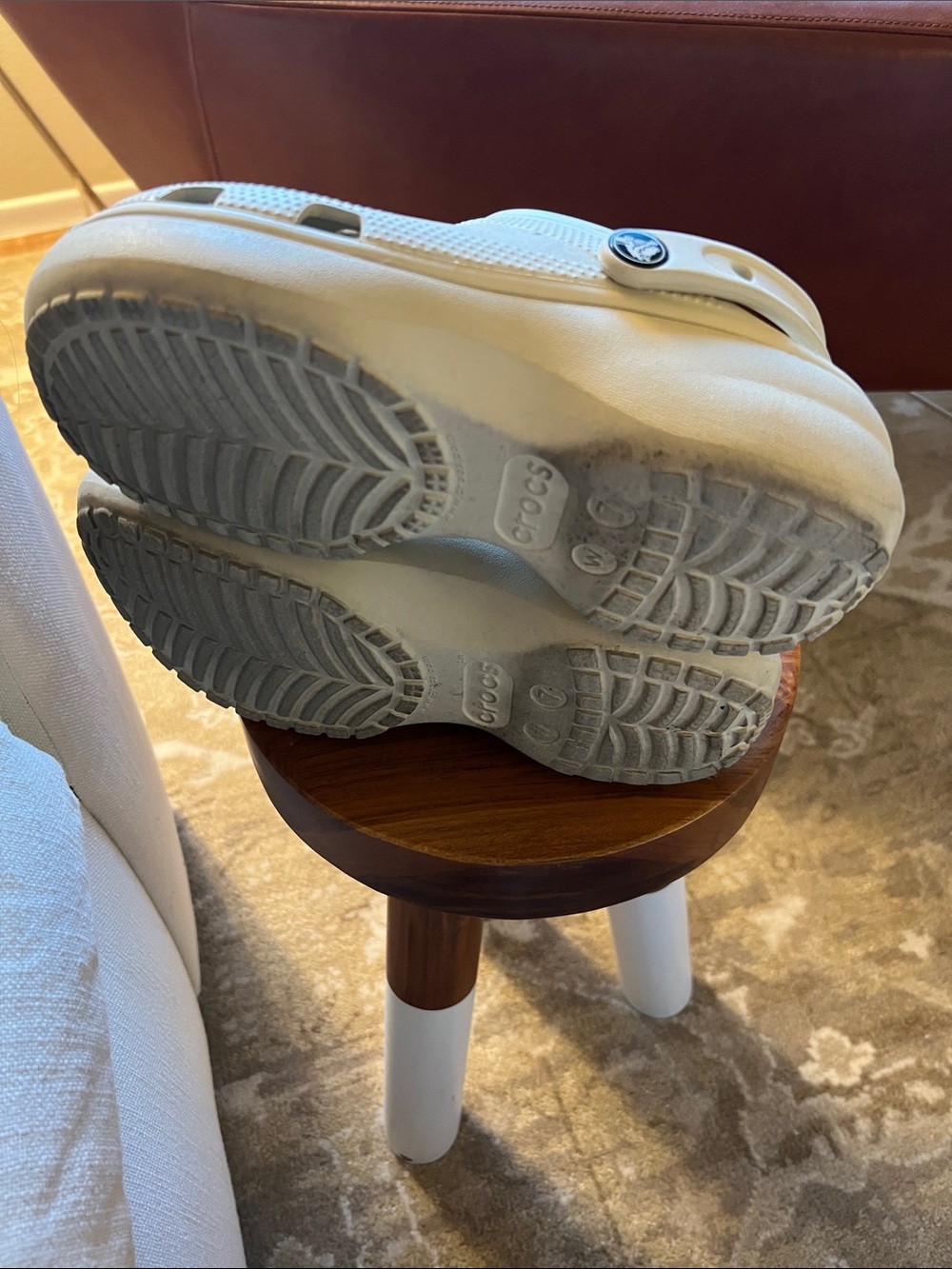 CROCS Classic Platform Clog in Bone - 7 - Picture 7 of 7